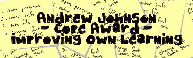 Andrew Johnson - Cope Award - Improving Learning