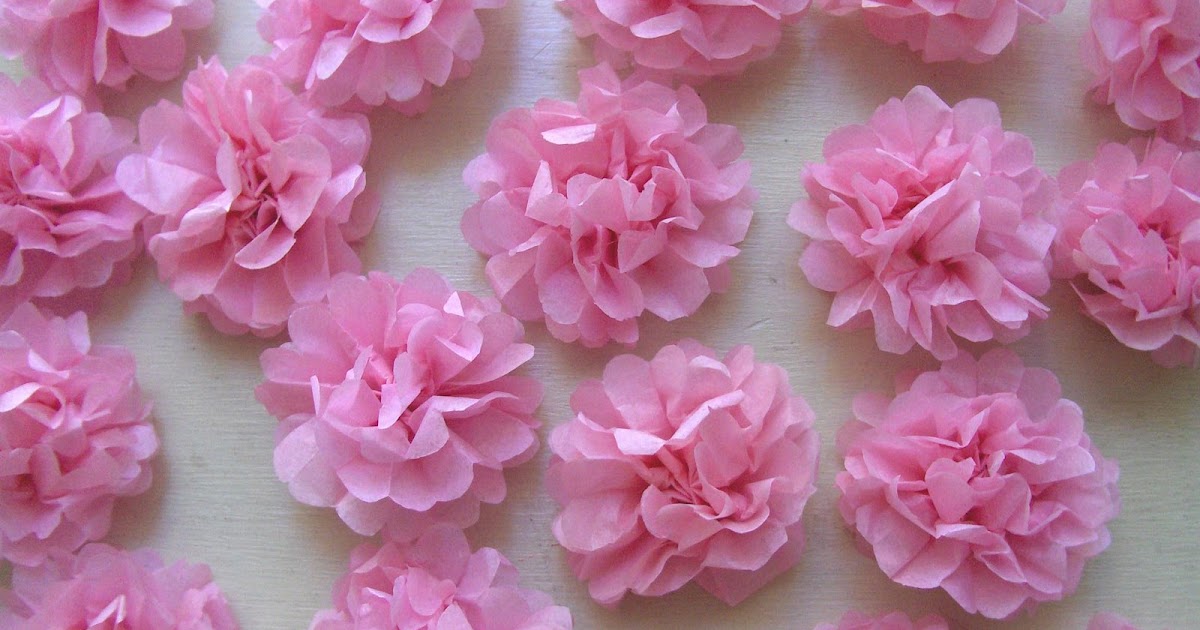 zakka life: How to: Tiny Delicate Tissue Flowers