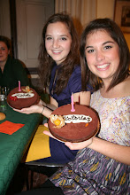 Belated birthday cakes at Thanksgiving dinner!