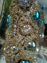 Enchanting Blue Bejeweled Pixie Tree