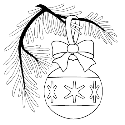Christmas ornaments(baubles) coloring page for kids free Christian Christmas pictures download for free