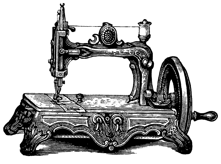 clipart vintage sewing machine - photo #21