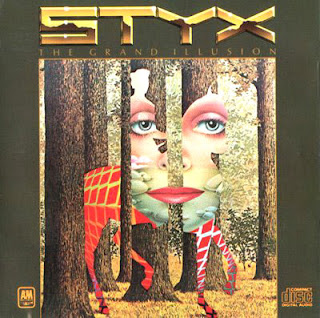 ilusión óptica portada disco styx