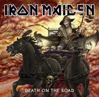 Portada Iron Maiden death on the road