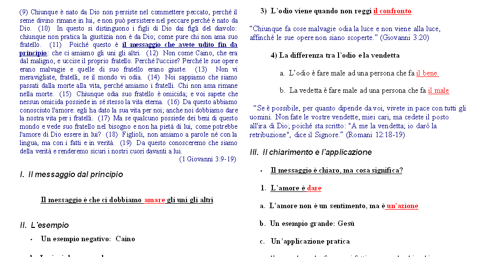 Il messaggio dal principio 1 Giovanni 3 10 Ottobre 2010 Chiesa