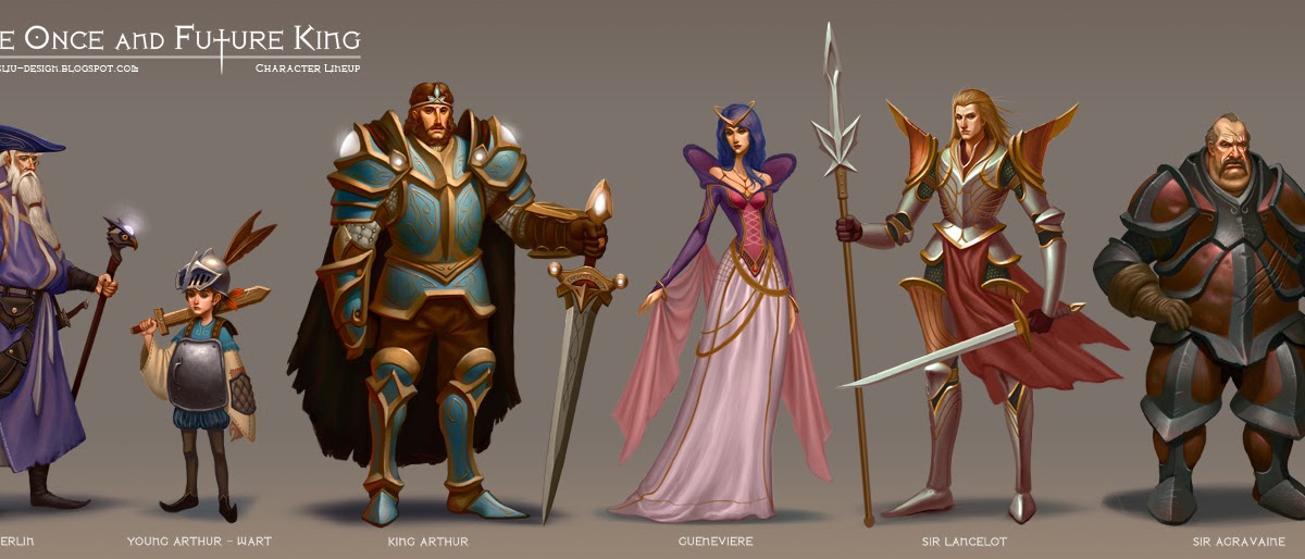 art of CHARLES The Once and Future King Character Lineup