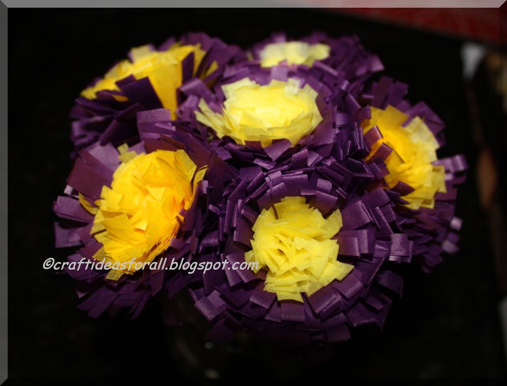 Craft Ideas for all Tissue paper flowers