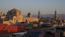 Sunset in Arequipa, Peru