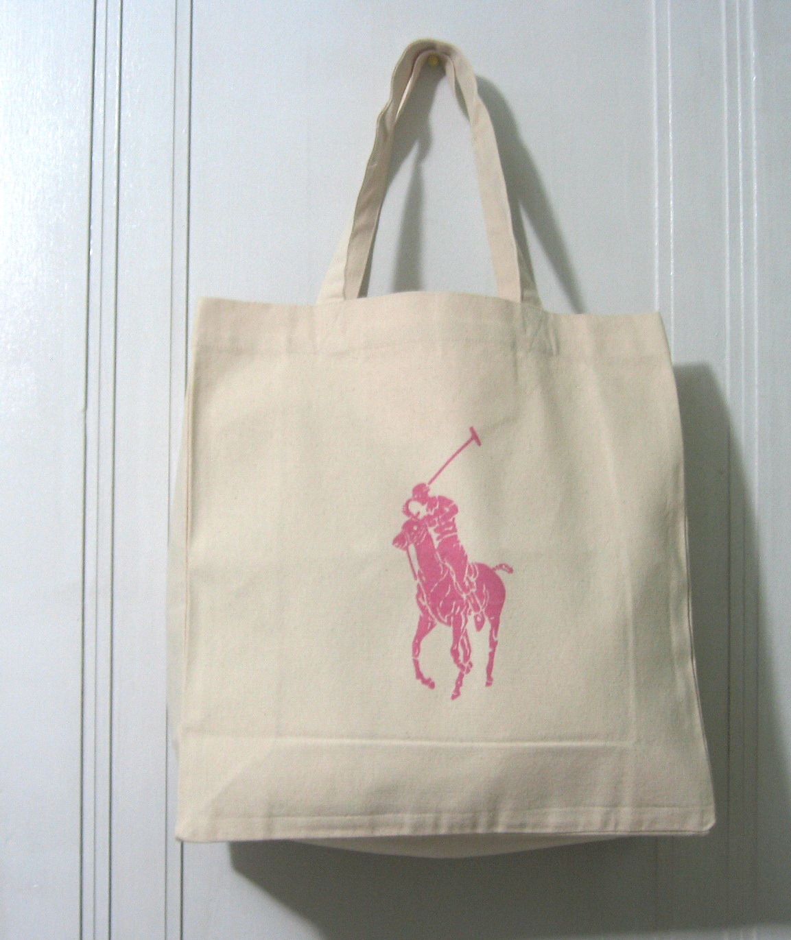 Boutique Malaysia: RALPH LAUREN PINK PONY CANVAS SHOPPERS TOTE