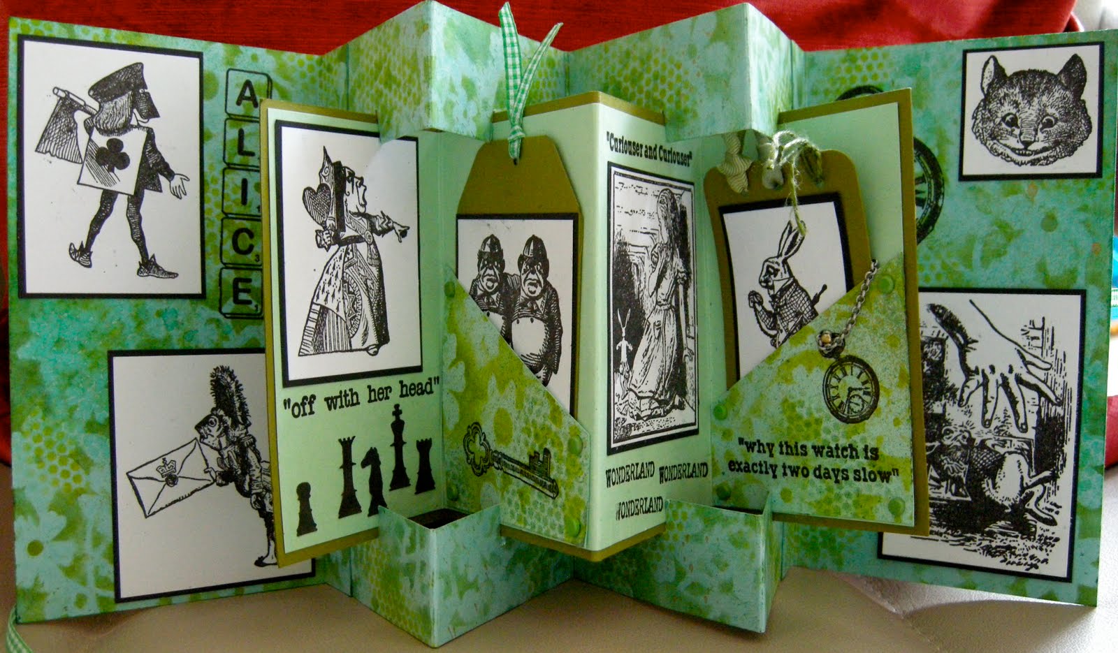 JoZart Double Concertina Alice card