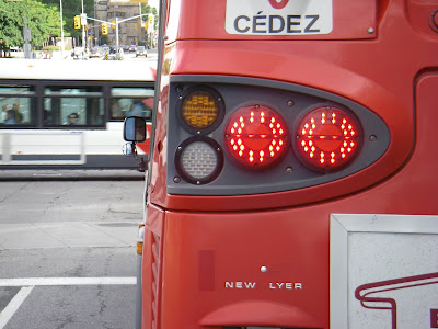 OC Transpo bus with letters rearranged to say New Lyer