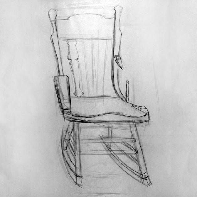 BYUH Drawing: Rocking Chair Drawing