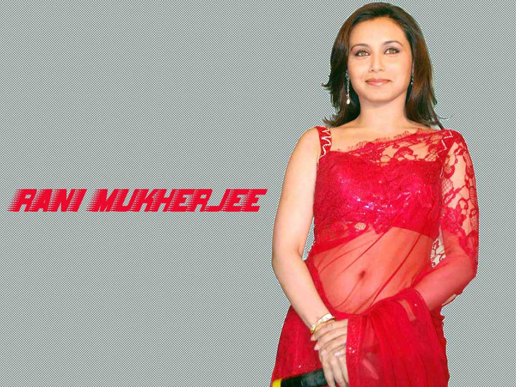 Becikni Rani Mukherjee In Red Saree 