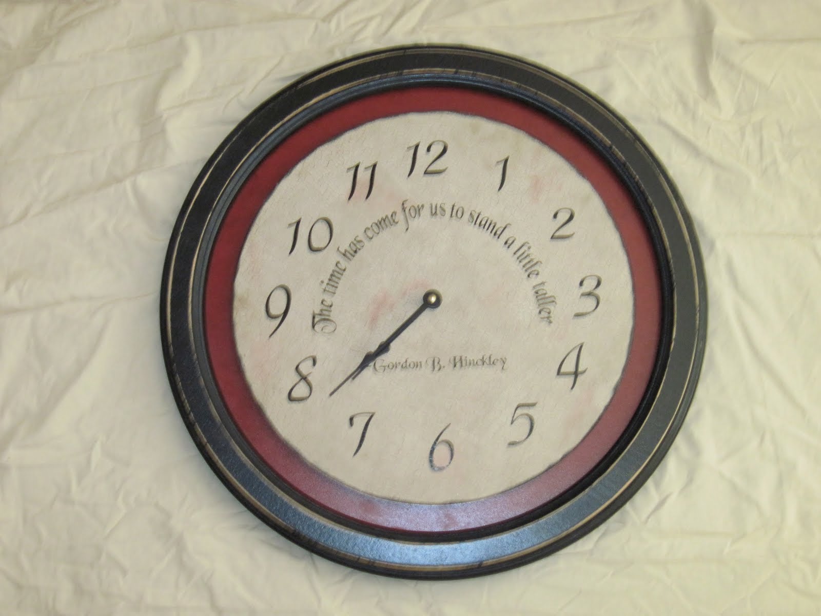 The Clock Lady 18" clocks in circle frame