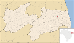 Veja a Localização do Município de Pilõezinhos no Mapa da Paraíba.