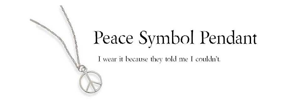 Peace symbol pendant