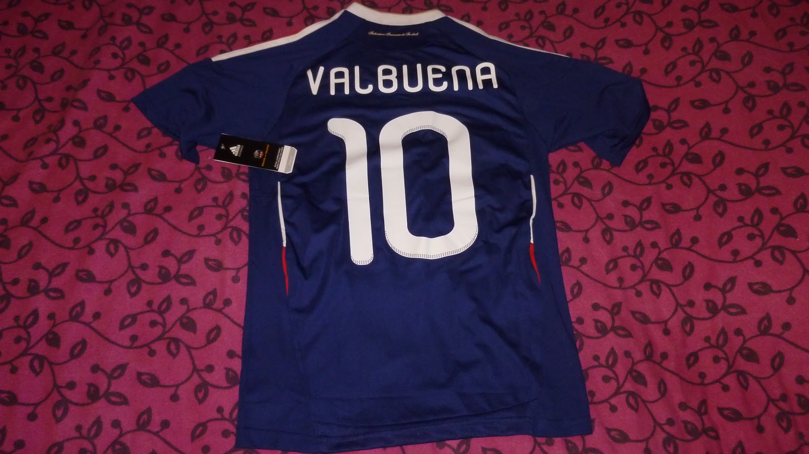 Maillot De Football Retro Equipe De France N 10 Valbuena 2010 2011