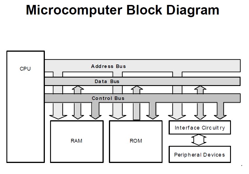 serial protocols: microcomputer block diagram