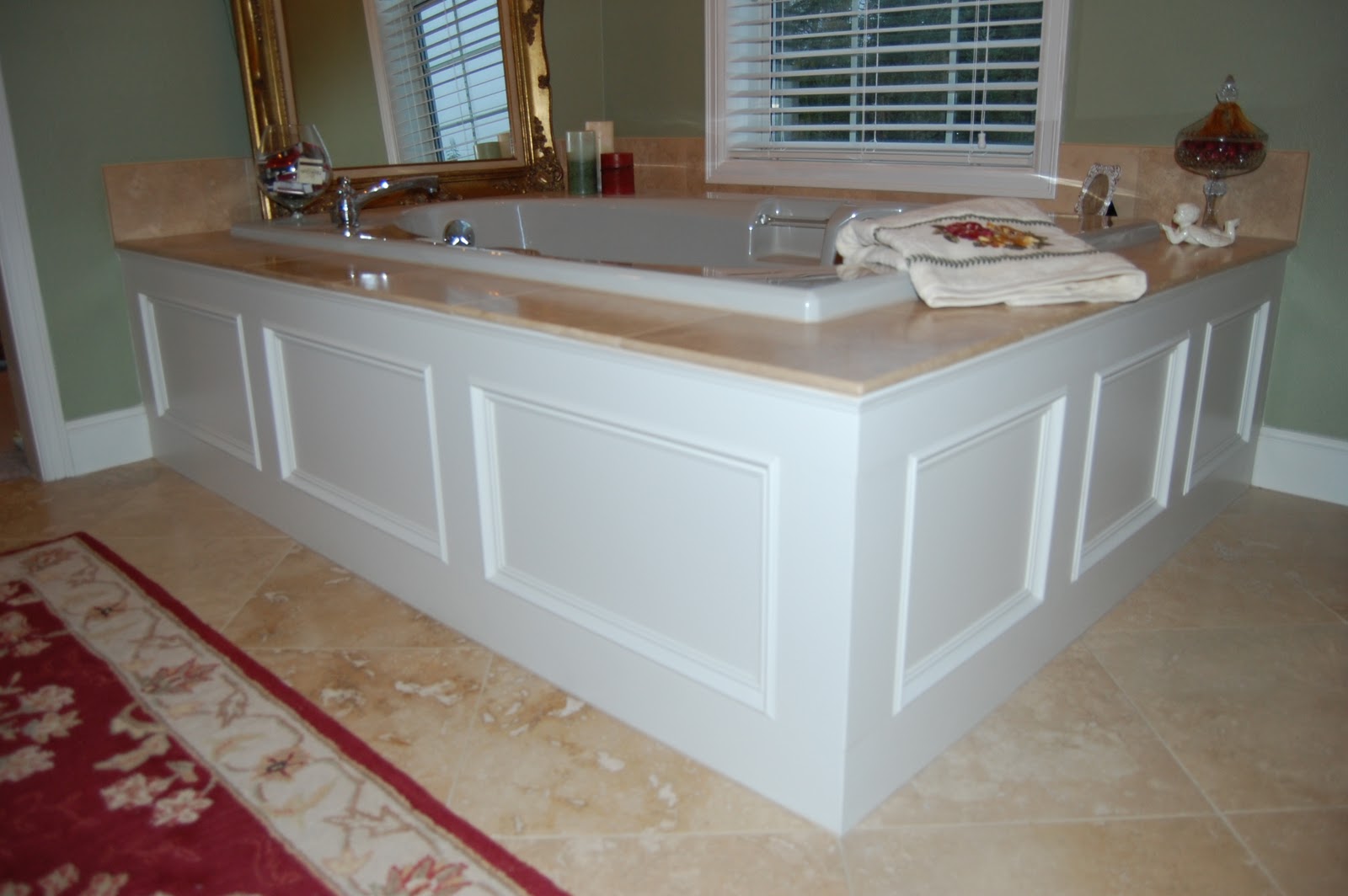 * Remodelaholic * Elegant Vintage Master Bathroom Makeover