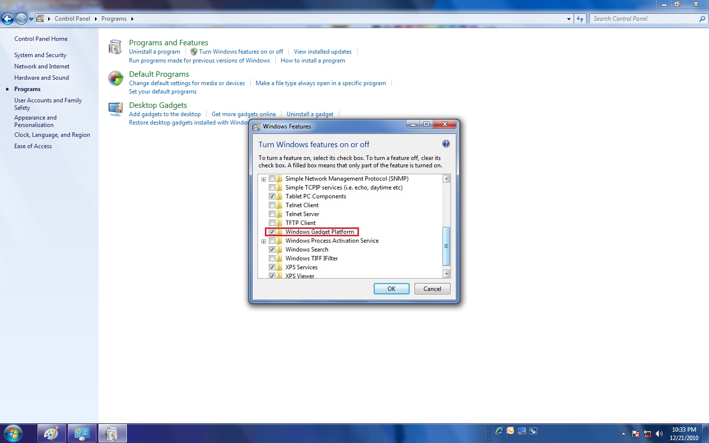Speed Up Windows 7 Turn Off Windows 7 Sidebar Slow Pc Texpert