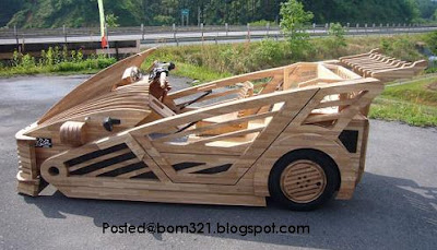 kenderaan dari kayu 