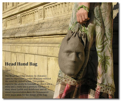 head handbag by raw edges