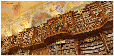 panorama of a library