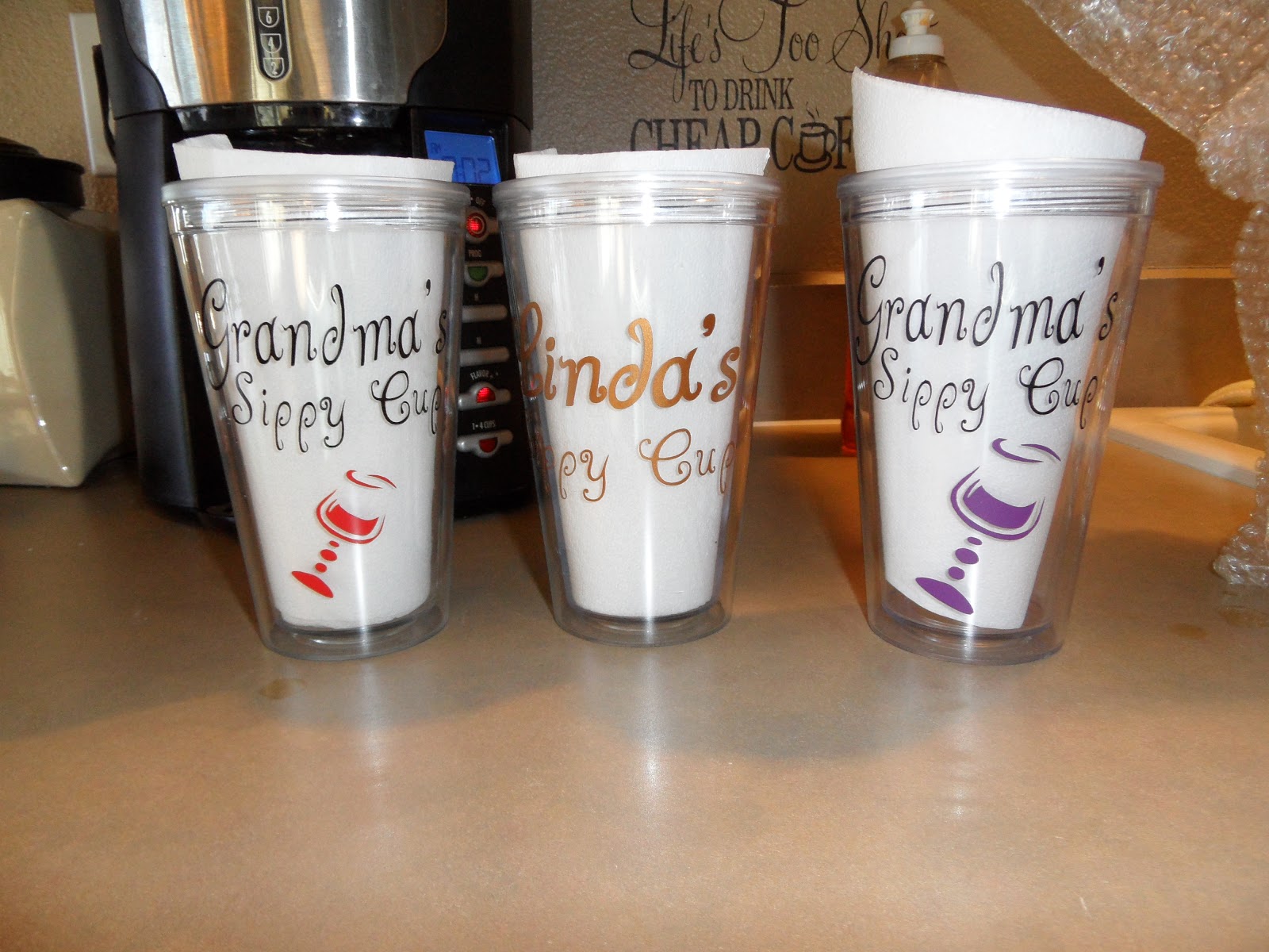Cindy's Vinyl Creations Personalized Tumblers