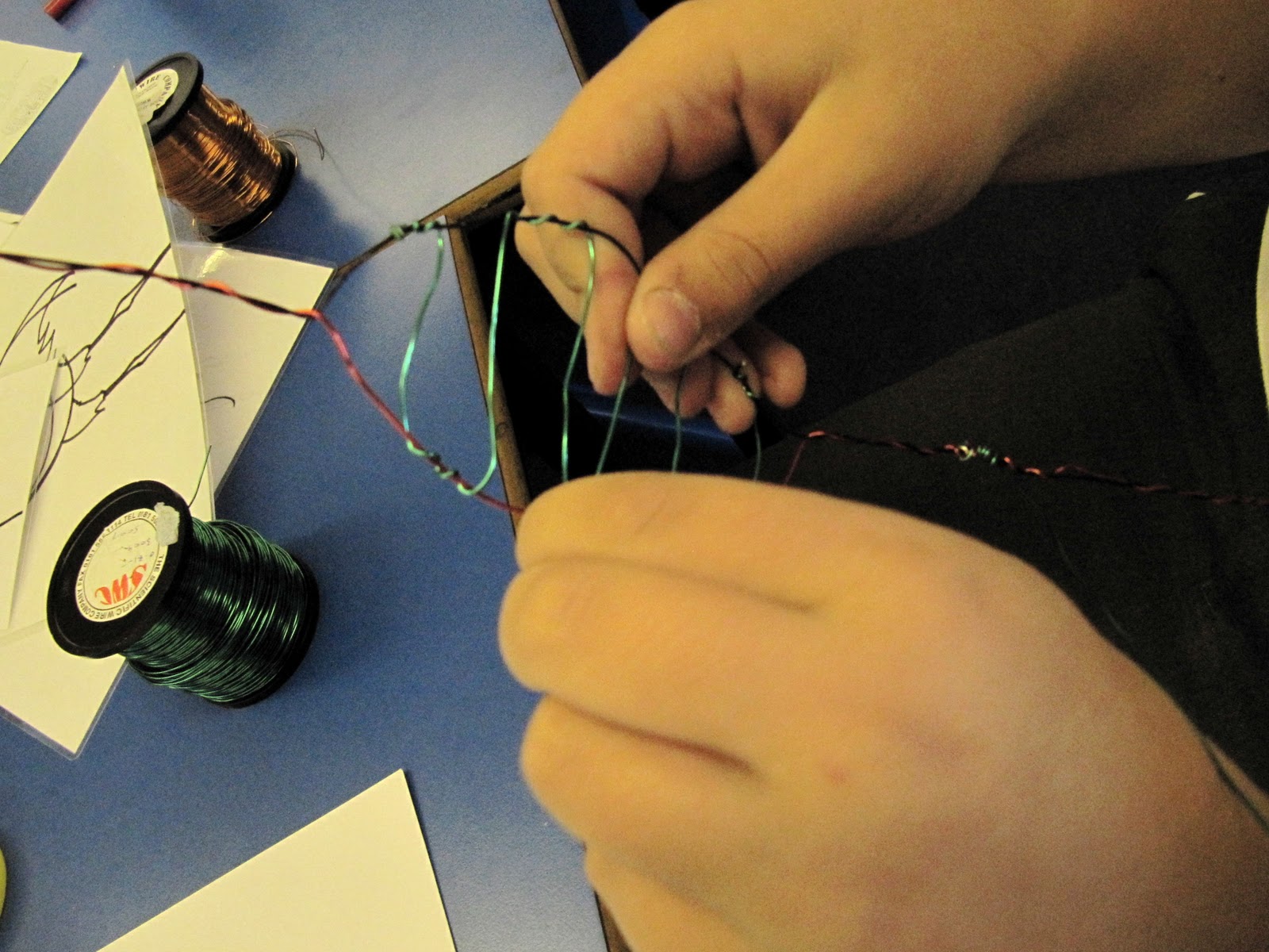 great-crane-art-project-wire-workshop-2-high-ham-primary-school