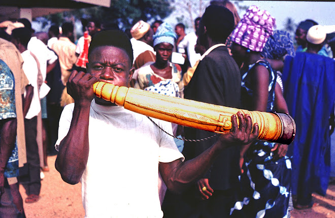 Paramount Chief's horn - at Panguma