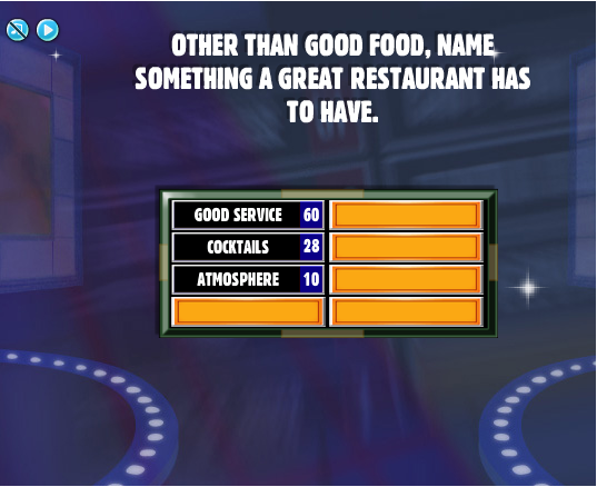 Facebook Family Feud Cheats Other Than Good Food Name Something A Great Restaurant Has To Have 