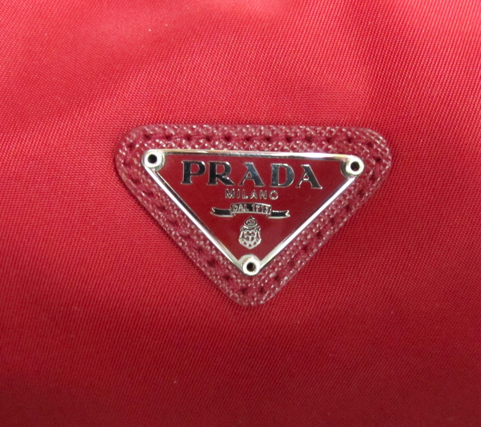 The VULT....SOLD...Red Prada Large Nylon Bag...SOLD...