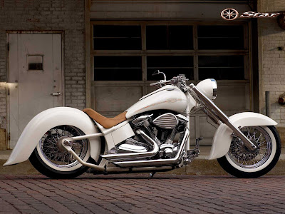 wallpaper-best-size: White Chopper Motorcycle