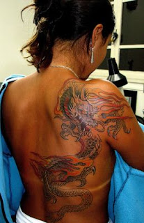 mytattoos: Japanese Women Dragon Tattoo