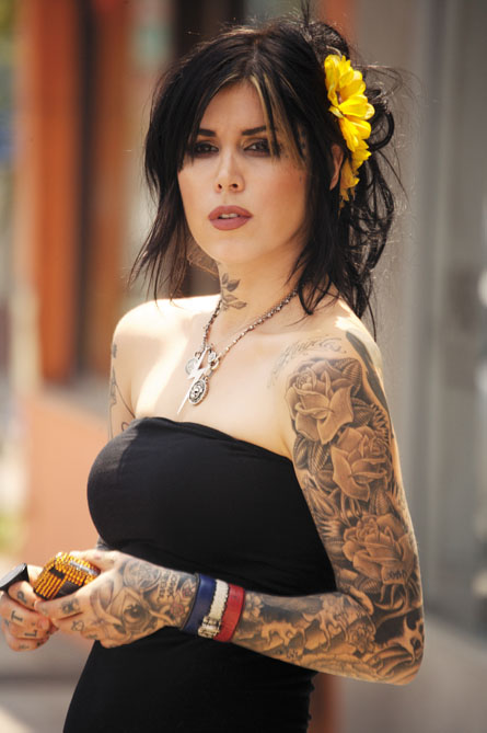 Tattoo Inspiration Particularly like Kat Von D 39s sleeve of roses