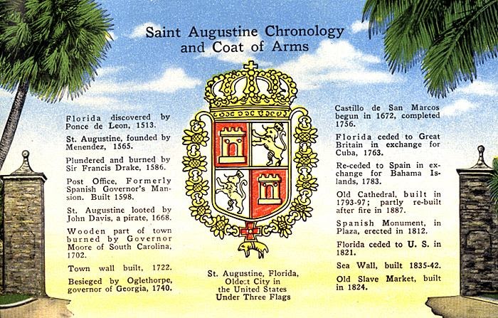 Heraldry: A “New” Coat of Arms for St. Augustine, Florida