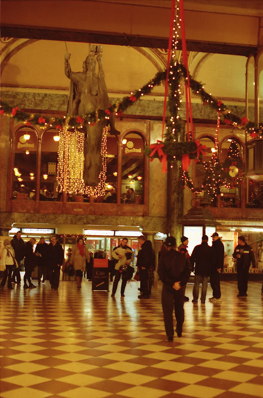 Christmas decoration at Lucerna passage in Prague downtown