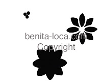 Les Pochoirs Et Dessins Deco De Benita Pochoir De Fleur Simple