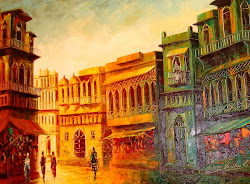 buildings painting saira tanweer
