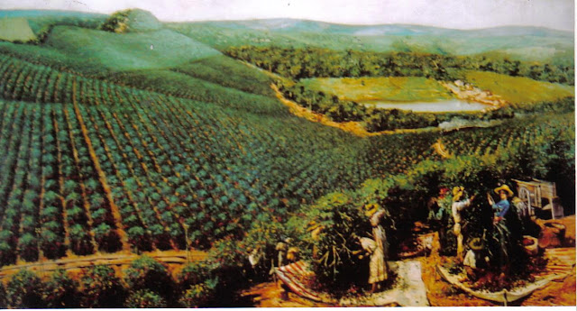Resultado de imagem para antigas fazendas de  cafÃ© no Brasil oleo sobre tela