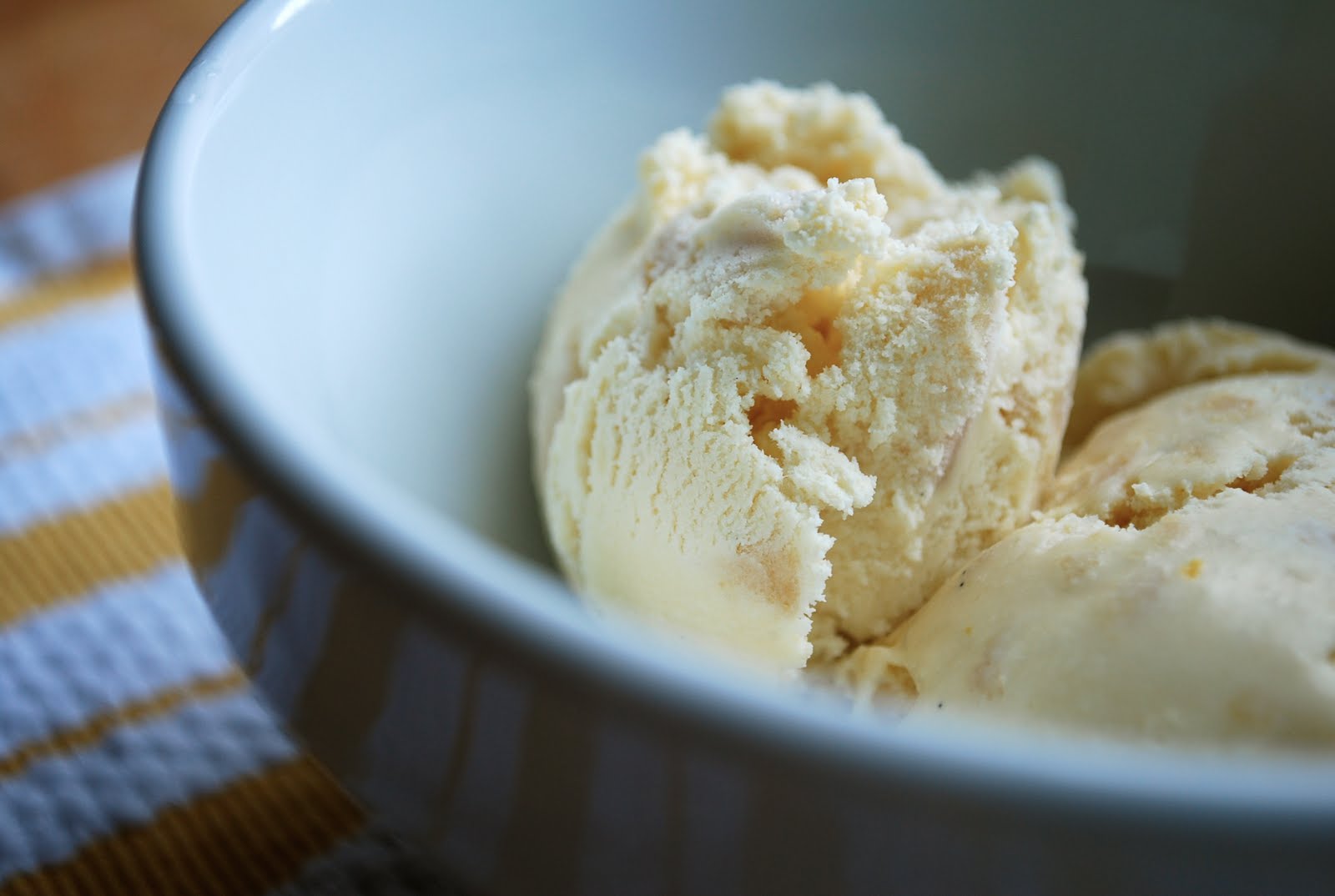 roasted pear ice cream with honey and vanilla Brooklyn Supper