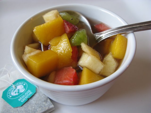 recettes dessert Papillotes de fruits au sirop de citron, vanille & rhum