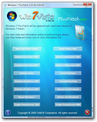 sshot 1 Windows 7 All versions PlusPatch 1.0.2 Final   Ativador para Windows 7 