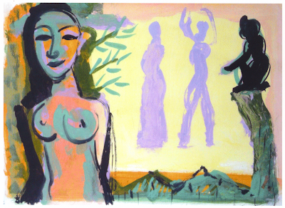 Barbara Bischof: Sommerlicht, Aquarell, 1997