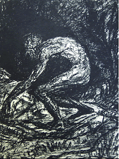 Alfred Kubin, Der Prophet Daniel, Federzeichnung 1914