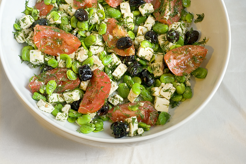 TASTY TRIX Warm Fresh Fava Bean Salad Perfection