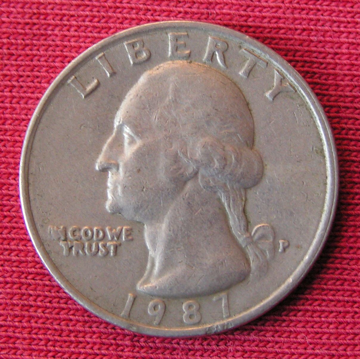 Error Quarter 1987 Mint Error Quarter Dollar