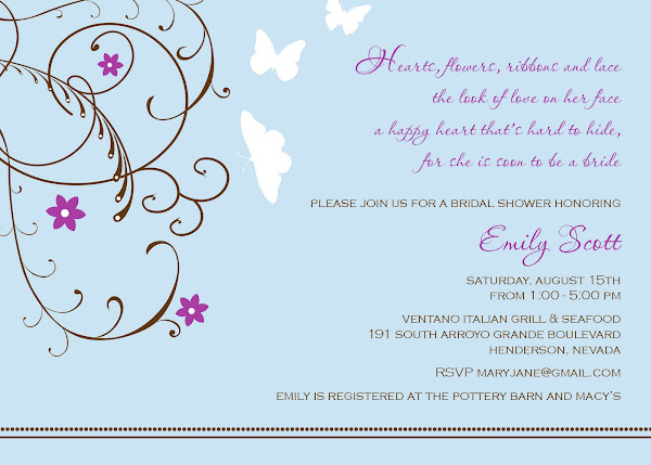 Happy Heart Bridal Shower Invitation