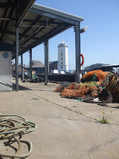 North Shields Fish Quay with the Low Light in the background