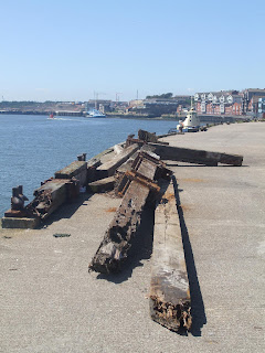 Looking west with the Shields Ferry landing in the background